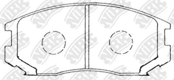 Тормозные колодки NiBK передние для Daihatsu Terios II 2005-2026. Артикул PN3285