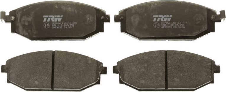 Тормозные колодки TRW. Артикул GDB3232