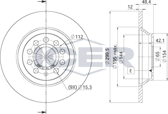 Тормозной диск Icer. Артикул 78BD5642-2