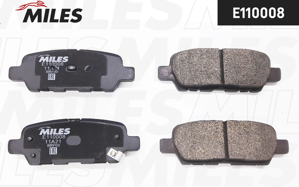 Тормозные колодки Miles (Semi-Metallic). Артикул E110008