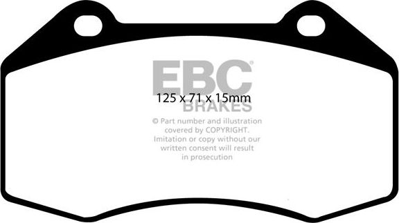 Тормозные колодки EBC Brakes для Renault Clio III 2006-2014. Артикул DP81539RP1