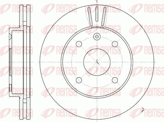 Тормозной диск Remsa. Артикул 6656.10