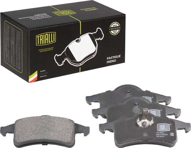 Тормозные колодки Trialli (Low-Metallic) передние для BMW 1 I (E82/E88) 2007-2013. Артикул PF 4043