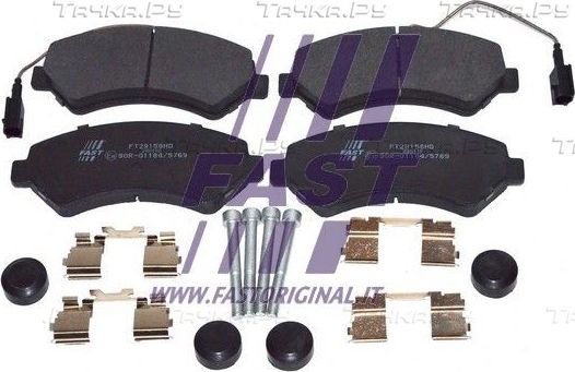 Тормозные колодки Fast передние для Peugeot Boxer III 2006-2026. Артикул FT29158HD