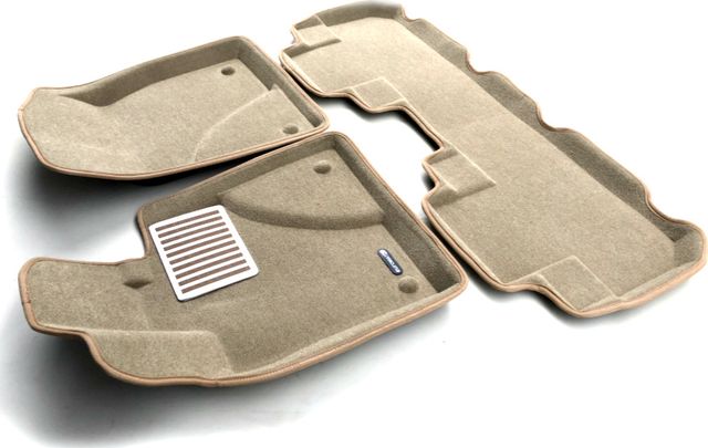Коврики текстильные Euromat 3D Lux для салона Lexus RX IV 2015-2022 Бежевые. Артикул EM3D-003212T