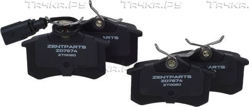 Тормозные колодки Zentparts. Артикул Z07674