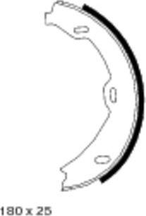 Тормозные колодки (стояночная тормозная система) Mintex. Артикул MFR556