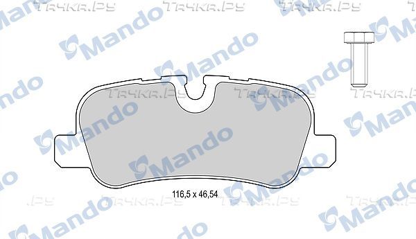 Тормозные колодки Mando задние для Land Rover Range Rover III 2002-2012. Артикул MBF015602