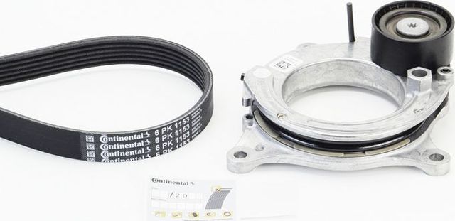 Приводной ремень поликлиновой с роликами (комплект) ContiTech для BMW X5 IV (G05) 2018-2026. Артикул 6PK1153K3