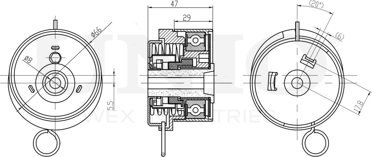Ролик зубчатого ремня ГРМ натяжной (Unio). Артикул TNS-10096