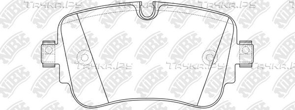 Тормозные колодки NiBK задние для Audi A8 IV (D5) 2017-2026. Артикул PN0688