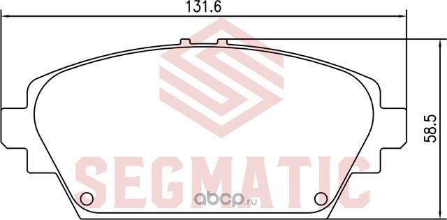Колодка торм диск пер (Segmatic). Артикул SGBP2701