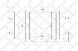 Радиатор отопителя (печки) Stellox для Daewoo Matiz I 1998-2015. Артикул 10-35050-SX