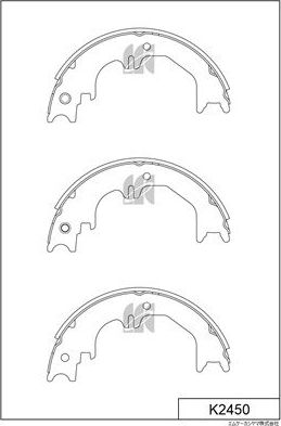 Тормозные колодки MK Kashiyama. Артикул K2450