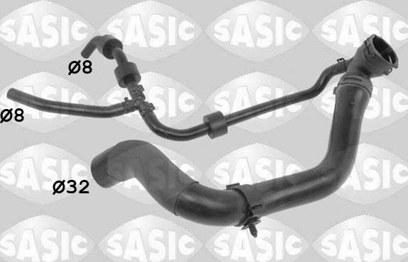 Патрубок радиатора (системы охлаждения) Sasic. Артикул 3406425
