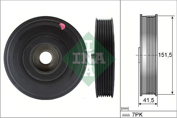 Шкив коленвала Ina для Nissan Primera P12 2002-2008. Артикул 544 0088 10