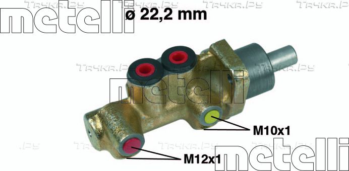 Тормозной цилиндр главный Metelli (Чугун) для Opel Kadett E 1984-1992. Артикул 05-0254