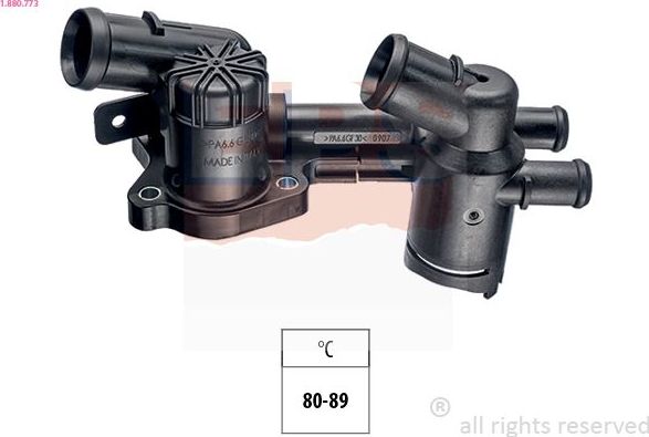 Термостат EPS Made in Italy - OE Equivalent. Артикул 1.880.773