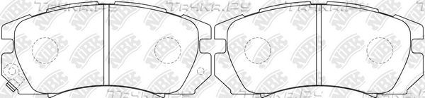 Тормозные колодки NiBK передние для Subaru Impreza I 1994-2000. Артикул PN7247