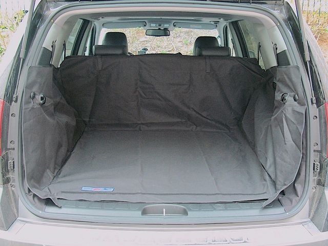 Защитный чехол AUTOSMSTUDIO "Standart" в багажник автомобиля для Kia Mohave (Borrego) 2008-11.2020, черный. Артикул TP-K3MOH-STD-BL