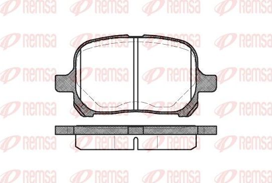 Тормозные колодки Remsa. Артикул 0621.00