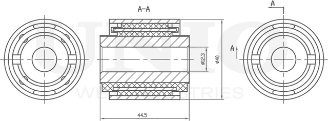 Сайлентблок реактивной тяги (Unio). Артикул RMP-20579