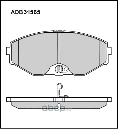 Колодки тормозные (Allied Nippon). Артикул ADB31565