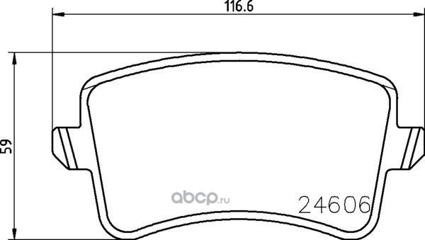 Колодки тормозные дисковые (Textar) Textar. Артикул 2460606