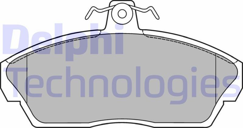 Тормозные колодки Delphi (Low-Metallic). Артикул LP1450