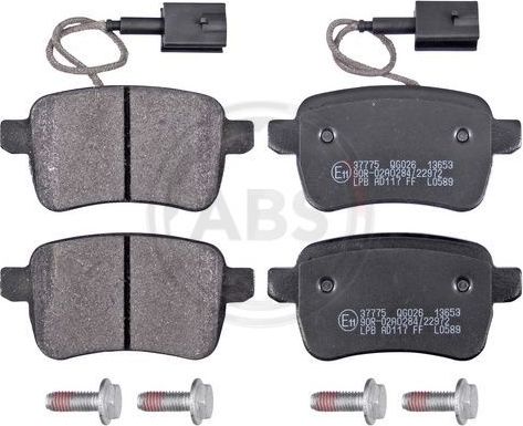 Тормозные колодки ABS задние для Alfa Romeo Giulietta III 2010-2026. Артикул 37775