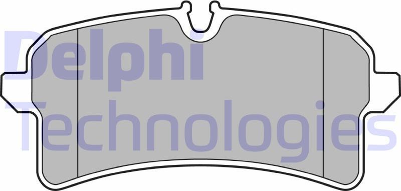 Тормозные колодки Delphi (Low-Metallic). Артикул LP2706