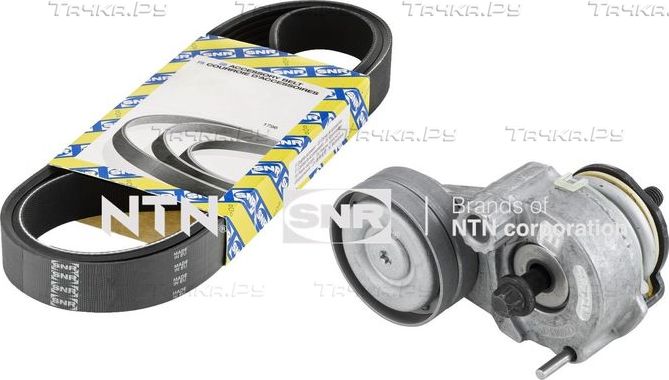 Приводной ремень поликлиновой с роликами (комплект) NTN / SNR для Opel Insignia I 2008-2017. Артикул KA853.24