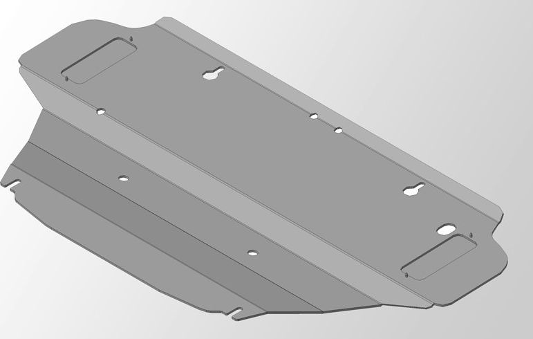Защита алюминиевая ТСС (4 мм для картера Infiniti FX 2008-2013. Артикул ZKTCC00006