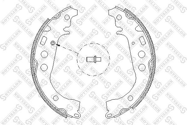 Тормозные колодки Stellox. Артикул 112 100-SX