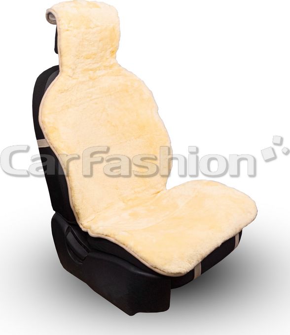 Накидки универсальные CarFashion Muton Front из натурального меха на передние сидения авто (2 шт.), цвет Бежевый. Артикул 22349