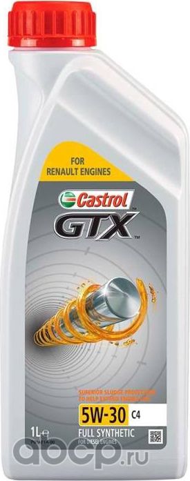 CASTROL GTX 5W30 C4 (1L)масло мотор.! синт.ACEA C4. Артикул 15C4EE