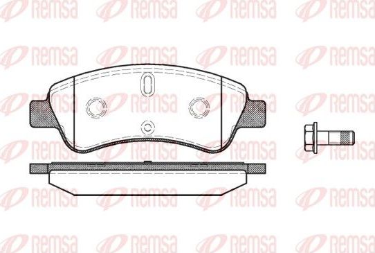 Тормозные колодки Remsa. Артикул 0840.10