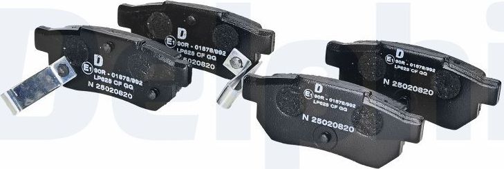 Тормозные колодки Delphi (Low-Metallic). Артикул LP625