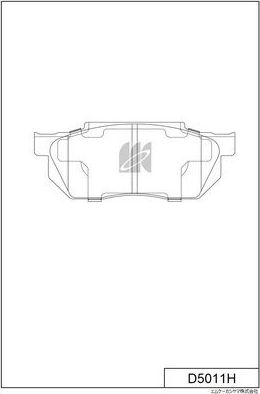 Тормозные колодки MK Kashiyama. Артикул D5011H