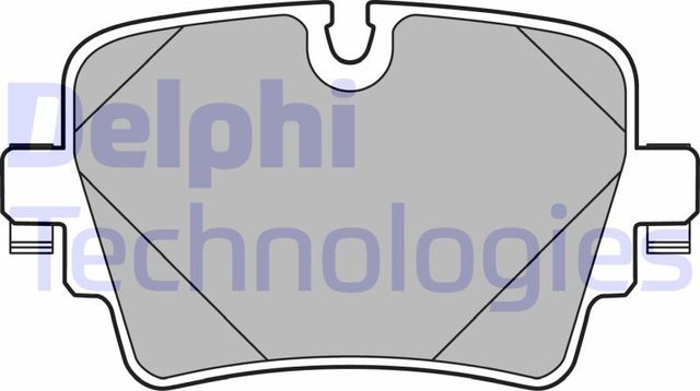 Тормозные колодки Delphi (Low-Metallic) задние для Jaguar XJ IV (X351) 2009-2026. Артикул LP2768