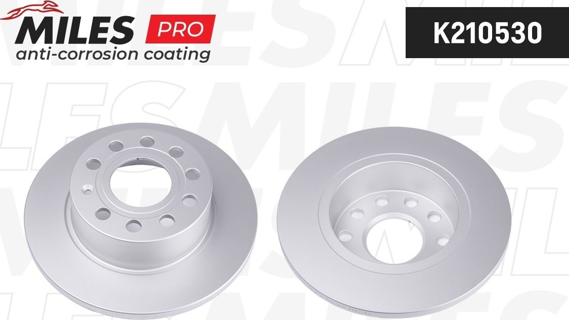 Тормозной диск Miles задний для Volkswagen Jetta VI 2010-2019. Артикул K210530