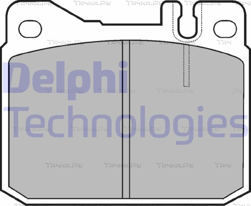 Тормозные колодки Delphi (Low-Metallic) передние для Mercedes-Benz SL-Класс III (R107, C107) 1972-1985. Артикул LP427