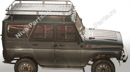 Багажник экспедиционный Niva-Parts с алюминиевым листом для УАЗ Hunter 2003-2026. Артикул NP-0037