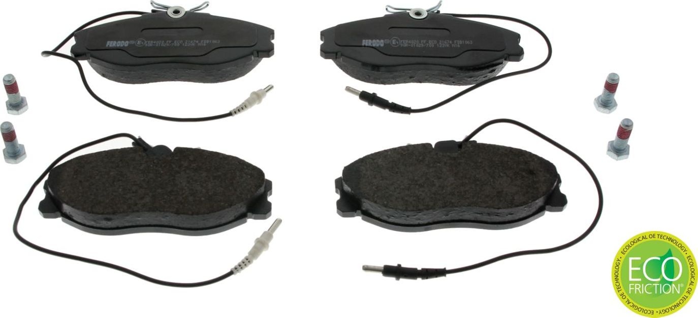 Тормозные колодки Ferodo Premier Eco Friction. Артикул FDB1063
