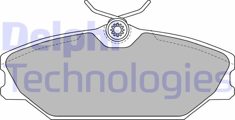 Тормозные колодки Delphi (Low-Metallic). Артикул LP1744