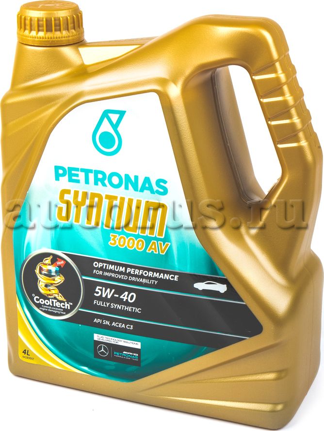 Масло моторное Syntium 3000 AV 5W40 синтетическое 4л (Petronas). Артикул 70179K1YEU
