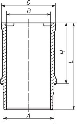 Гильза цилиндра Mahle. Артикул 021 WN 23 01