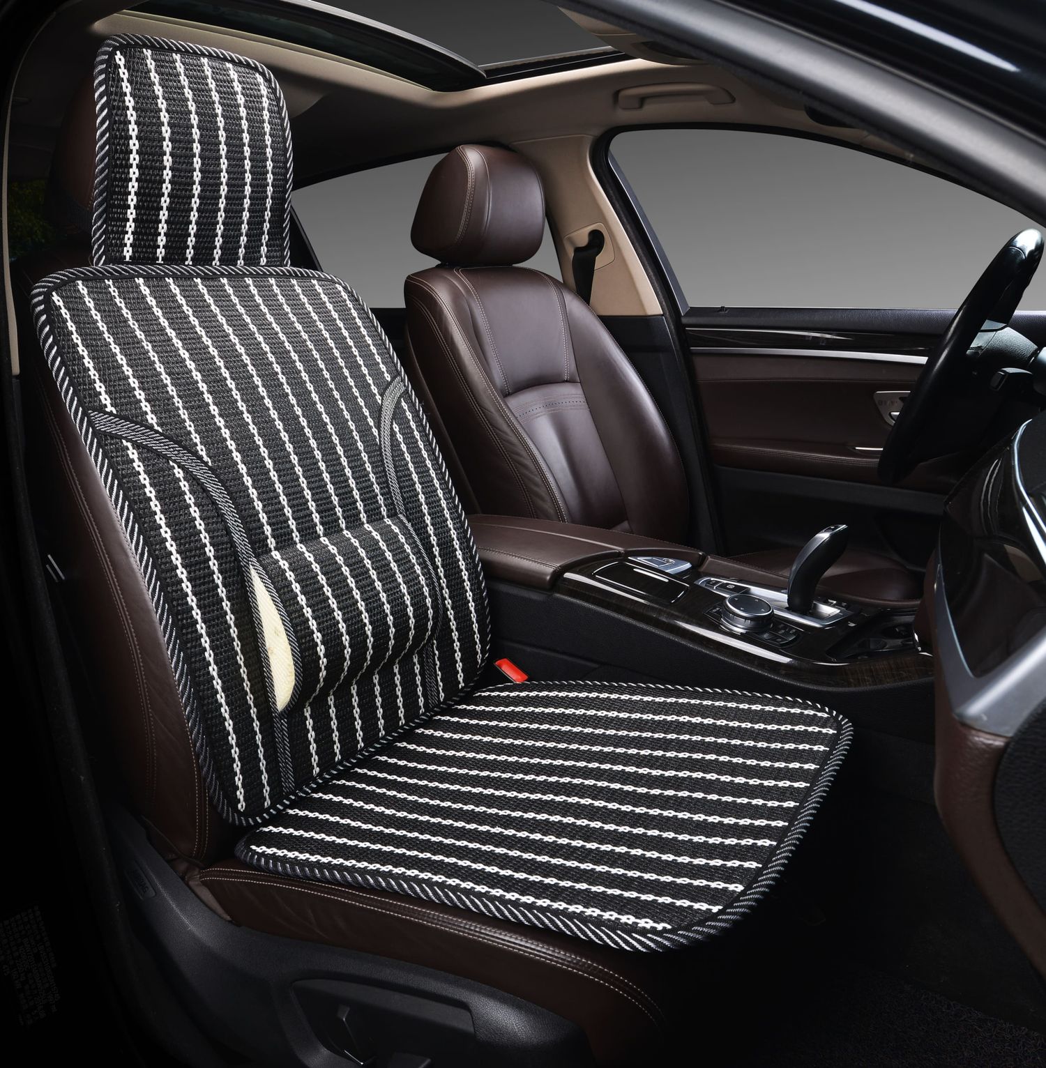 Накидка массажная PSV P2004 плетенный бамбук (Черный). Артикул 132752