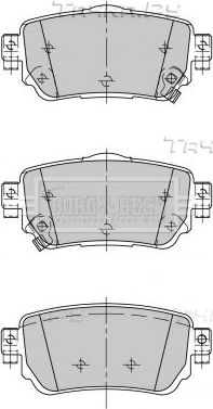 Тормозные колодки Borg & Beck. Артикул BBP2498