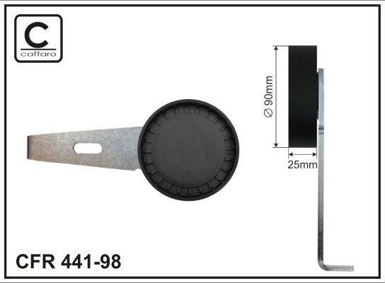 Натяжной ролик (натяжитель) приводного клинового зубчатого ремня Caffaro для Fiat Ulysse I 1994-2002. Артикул 441-98